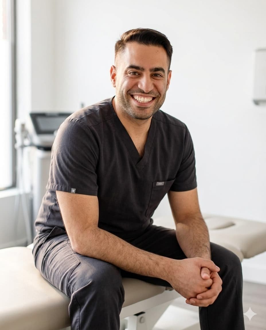 Mohammad Maghfourian, founder and registered physiotherapist at MVMT Kinetic, Yorkville Toronto — root-cause mechanical physiotherapy