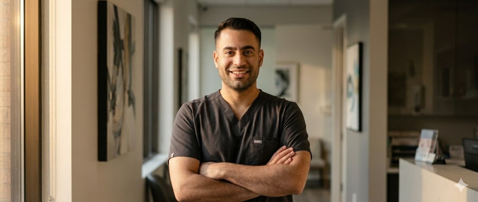 Mohammad Maghfourian, registered physiotherapist and founder of MVMT Kinetic, Yorkville Toronto root-cause physiotherapy clinic